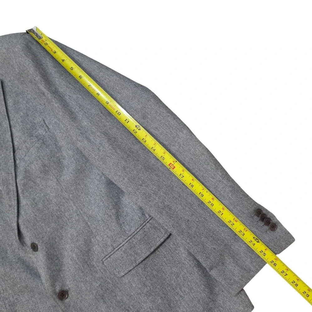 Banana Republic Tailored Fit Grey Italian Cotton Twill Blazer 44R Men's